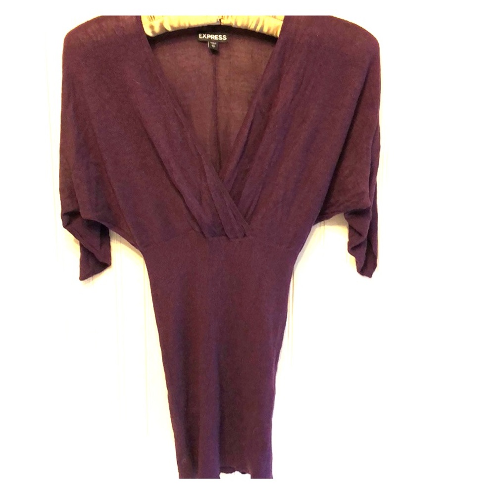 Express top XS/S in a plum purple